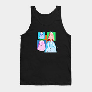 QUEEN ELIZABETH THE FIRST, OF ENGLAND (Elizabeth I of England) - WARHOL STYLE 4-UP COLLAGE ILLUSTRATION Tank Top